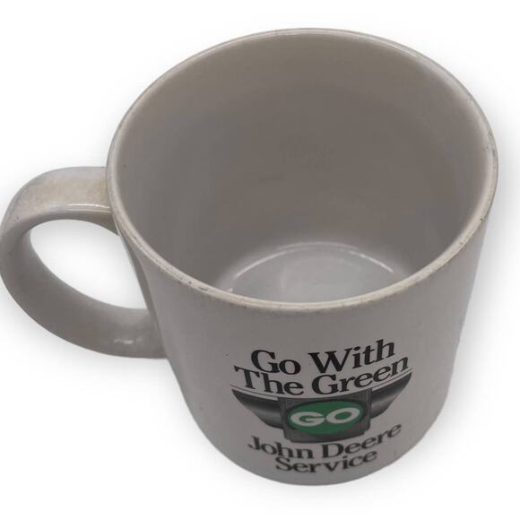 Vintage Go With The Green John Deere Service Coffee Mug Model D 1924 11 OZ - Picture 3 of 3